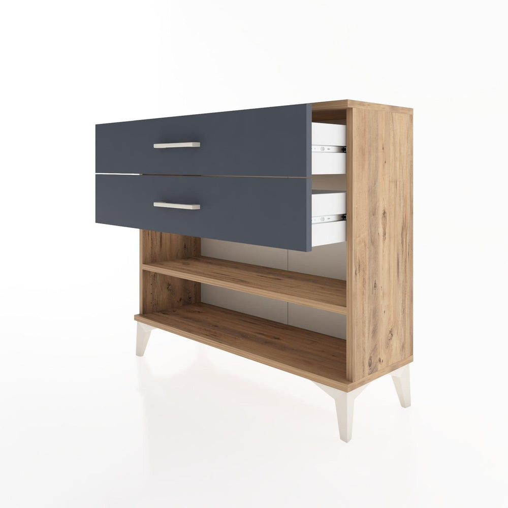 Woodntry Modüler Şifonyer İki Çekmeceli V1 88x30x68 cm Çam - Woodntry