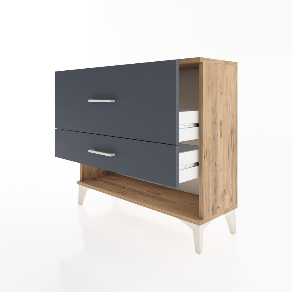 Woodntry Modüler Şifonyer İki Çekmeceli V5 88x30x68 cm Çam - Woodntry