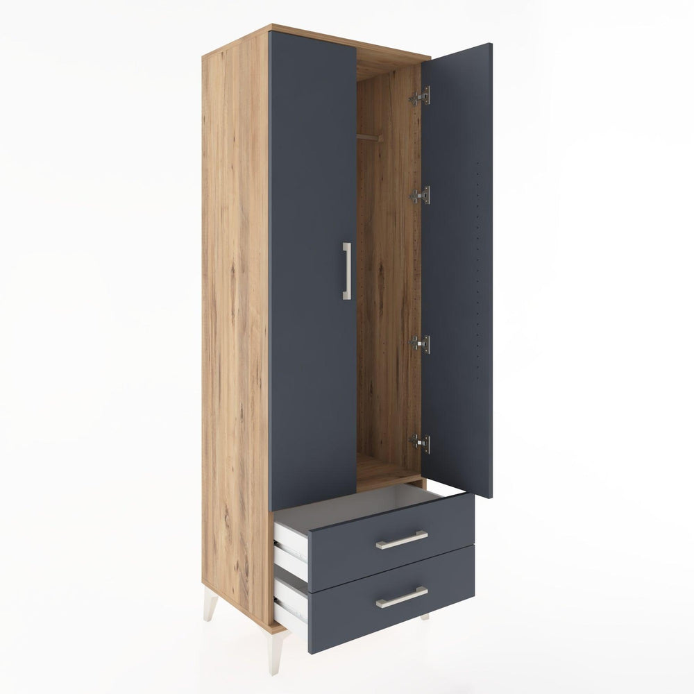 Woodntry Modular Cabinet Pine 60x44x170 cm with Doors and Drawers KC29-3