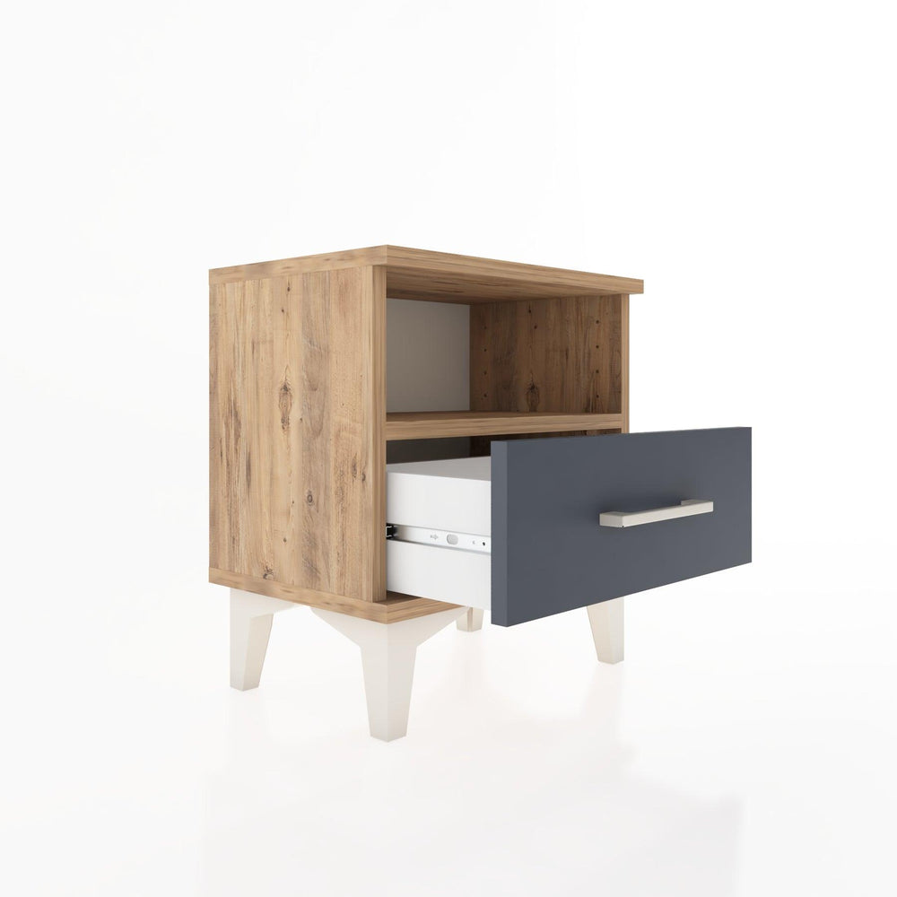 Woodntry Modüler Komodin Raf ve Çekmece 44x30x36 cm Çam - Woodntry