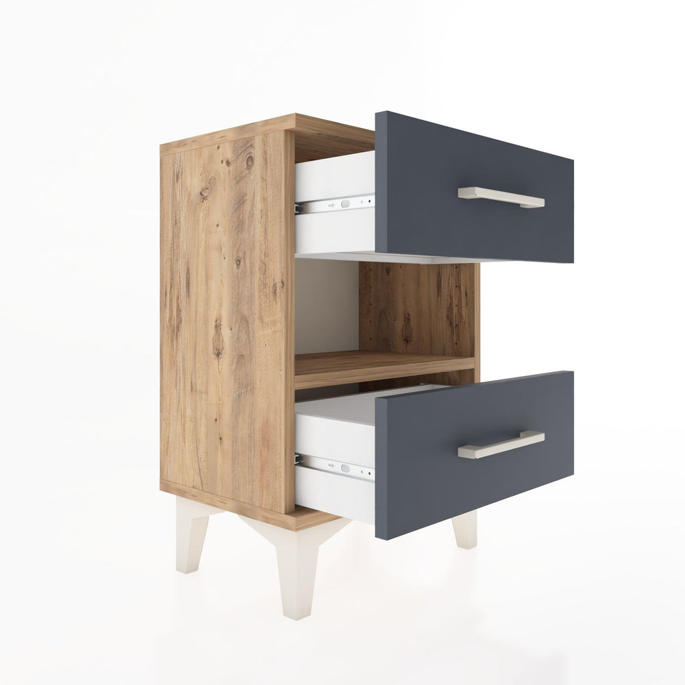 Woodntry Modüler Komodin Çekmece ve Raf 44x30x52 cm Çam - Woodntry