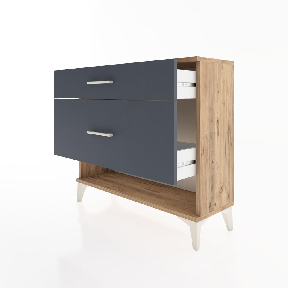 Woodntry Modüler Şifonyer İki Çekmeceli V8 88x30x68 cm Çam - Woodntry