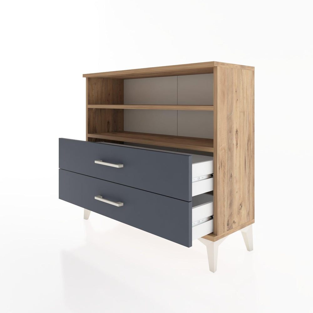 Woodntry Modüler Şifonyer İki Çekmeceli V2 88x30x68 cm Çam - Woodntry