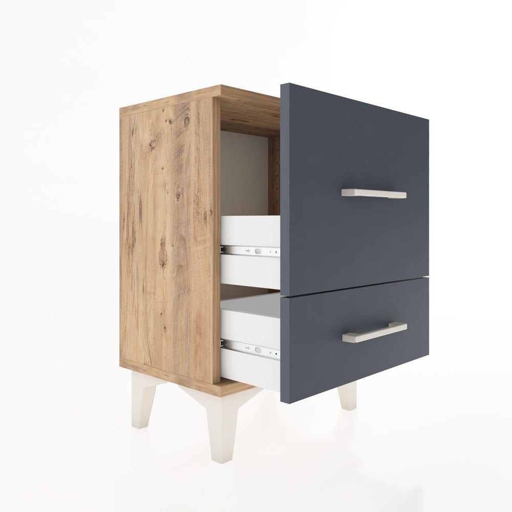 Woodntry Modüler Komodin Büyük ve Küçük Çekmece 44x30x52 cm Çam - Woodntry