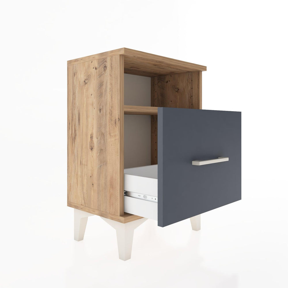 Woodntry Modüler Komodin Raf ve Çekmece 44x30x52 cm Çam - Woodntry