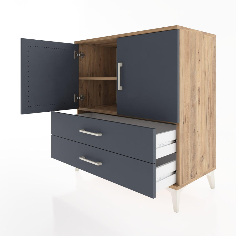 Woodntry Modular Dresser Pine 88x44x84 cm with Cover and Drawer KC23-3