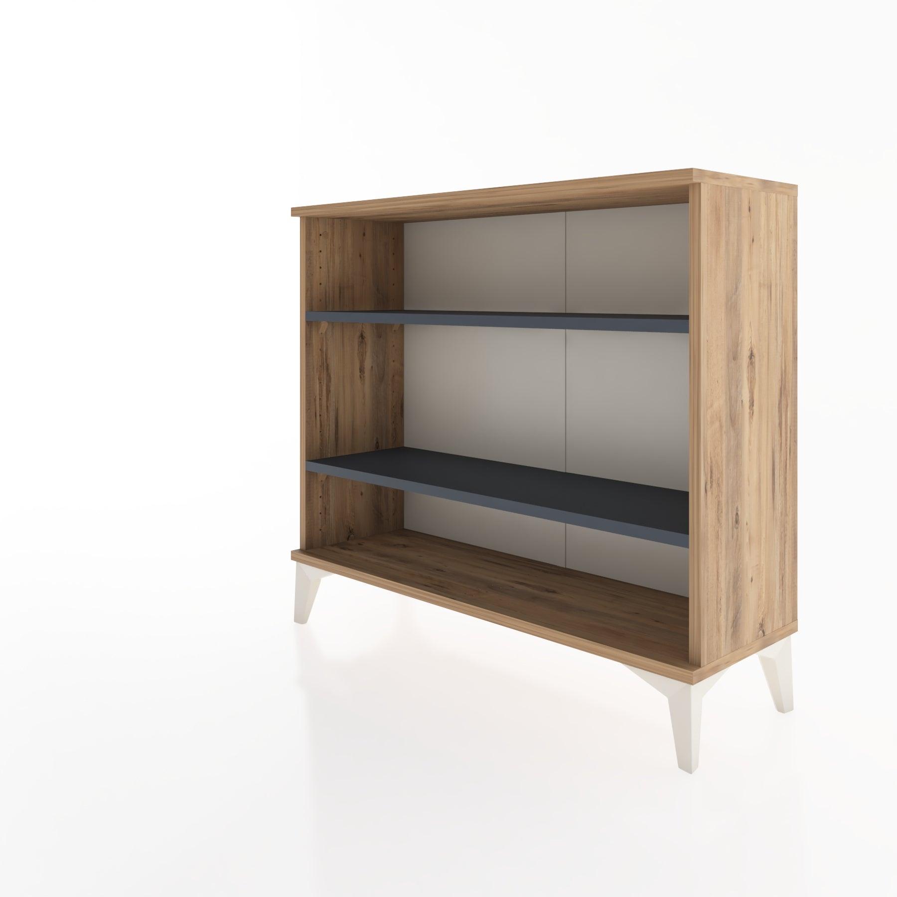 Woodntry Modüler Şifonyer İki Raflı 88x30x68 cm Çam - Woodntry