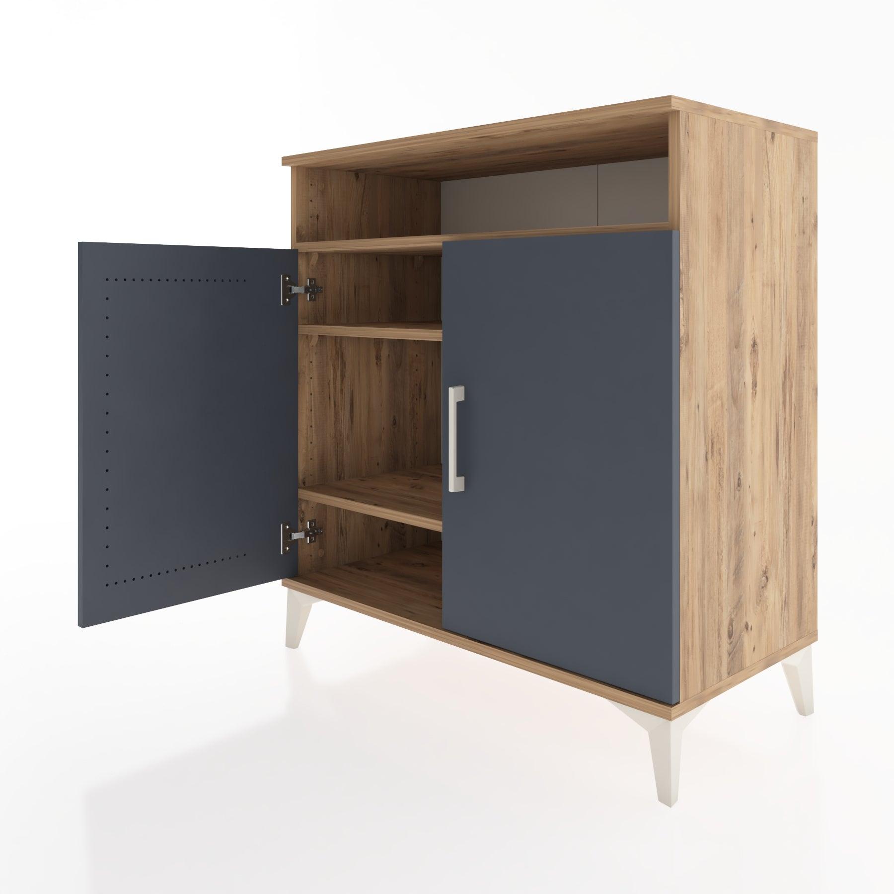 Woodntry Modular Dresser Pine 88x44x84 cm with Cover and Shelf KR83-3