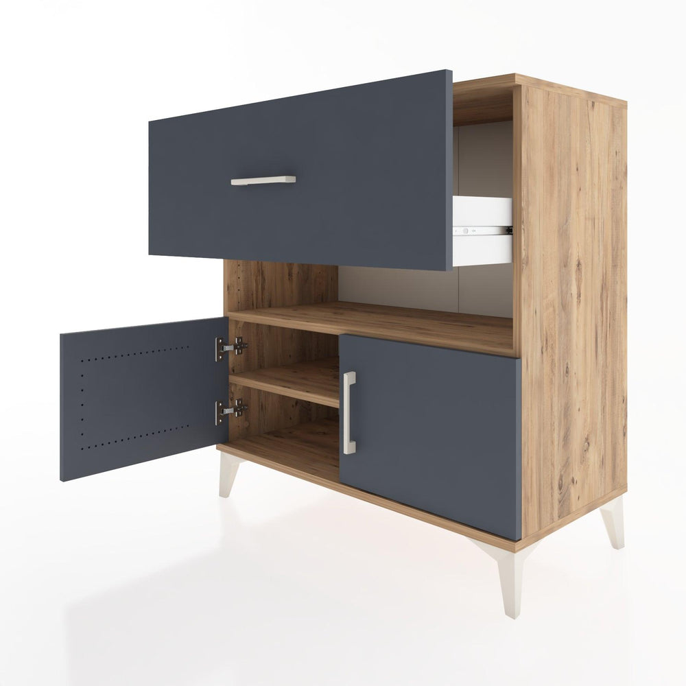 Woodntry Modüler Şifonyer Çam 88x44x84 cm Fonksiyonel F107-3