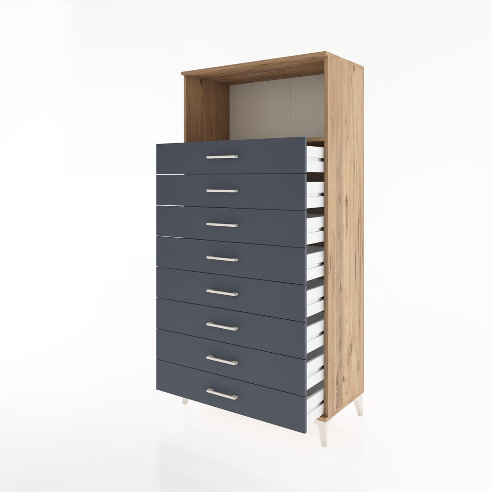 Woodntry Modular Cabinet Pine 88x44x170 cm with Drawers and Shelves CR32-3