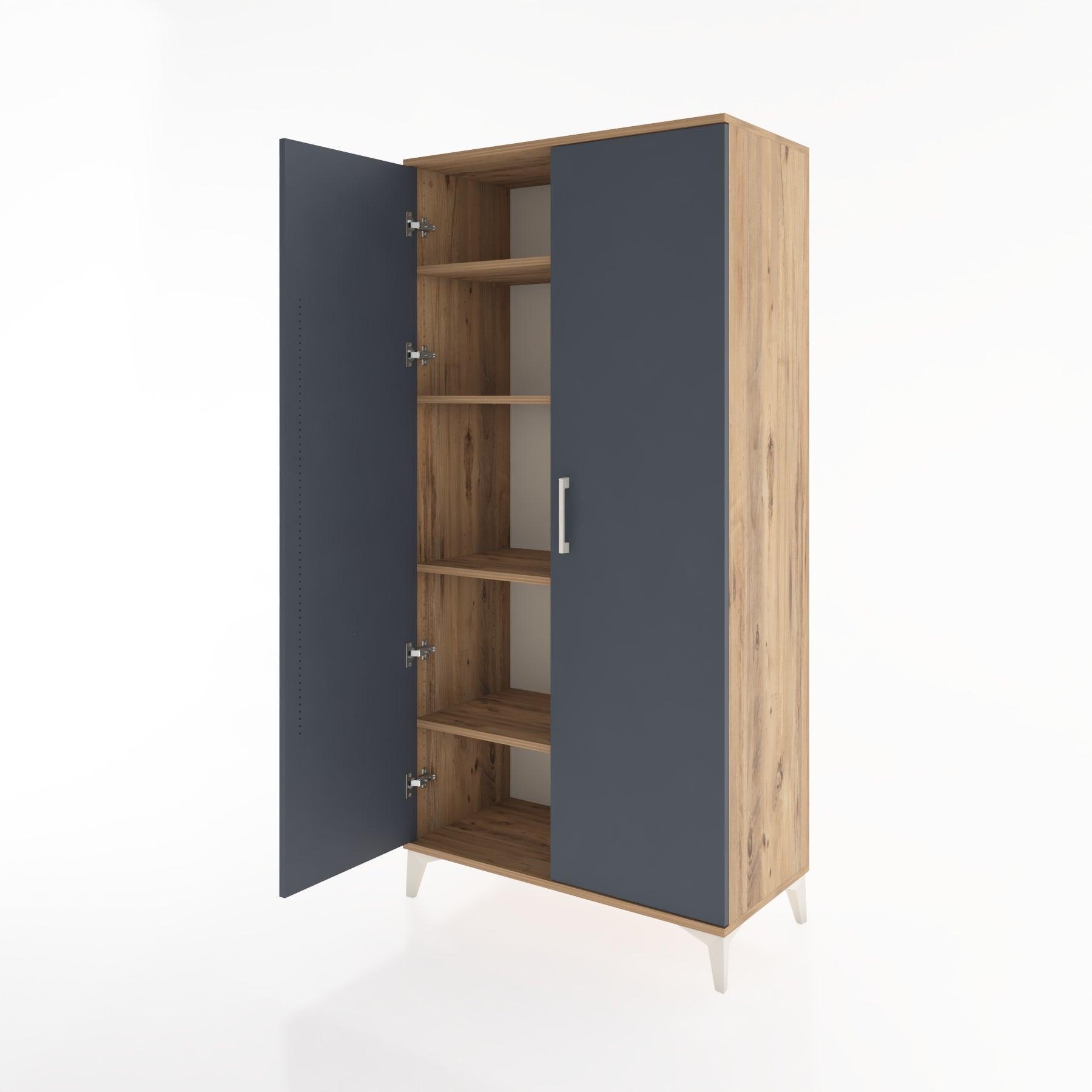 Woodntry Modular Cabinet Pine 88x44x170 cm With Cover K9-3