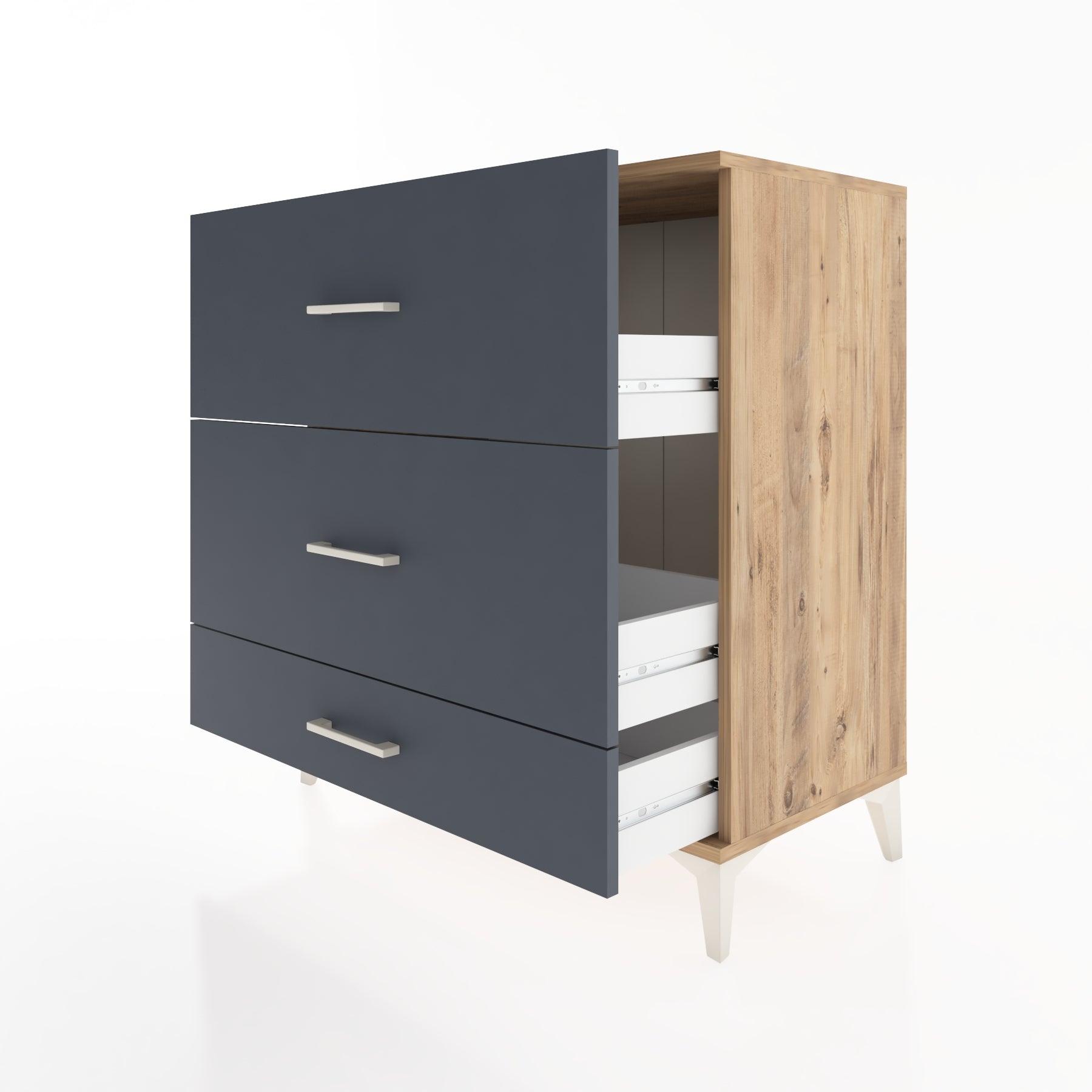 Woodntry Modüler Şifonyer Çam 88x44x84 cm Çekmeceli C6-3