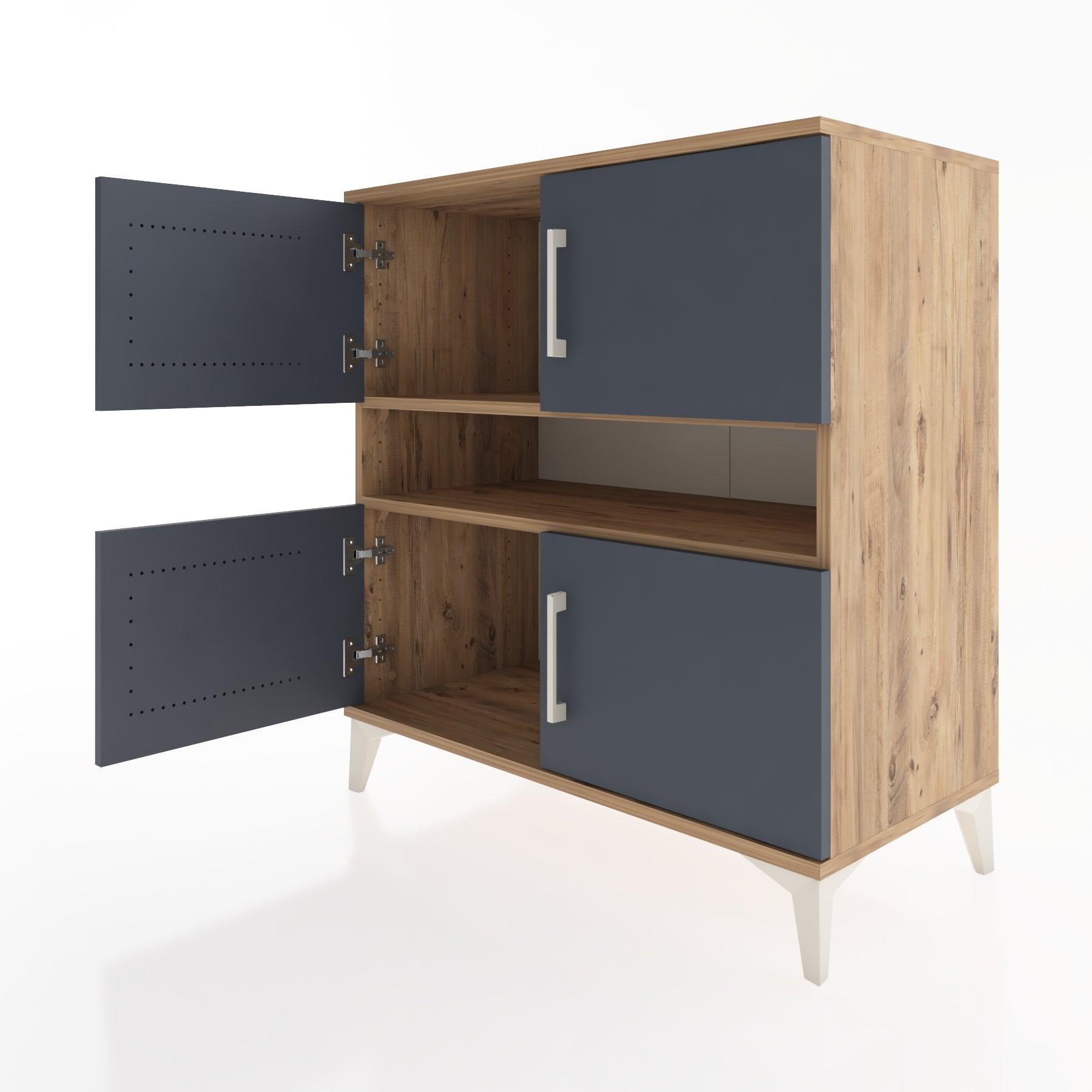 Woodntry Modular Dresser Pine 88x44x84 cm with Cover and Shelf KR104-3