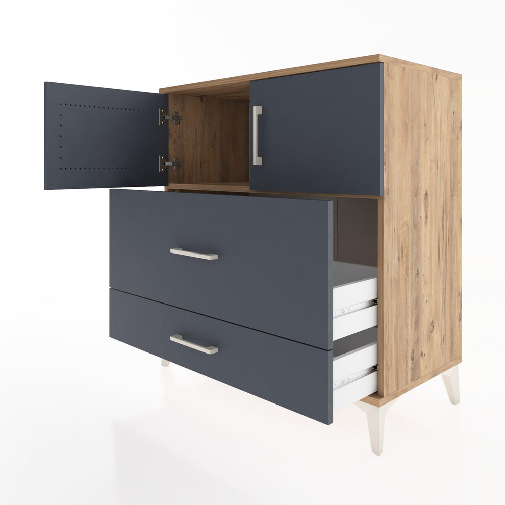 Woodntry Modular Dresser Pine 88x44x84 cm with Cover and Drawer KC114-3