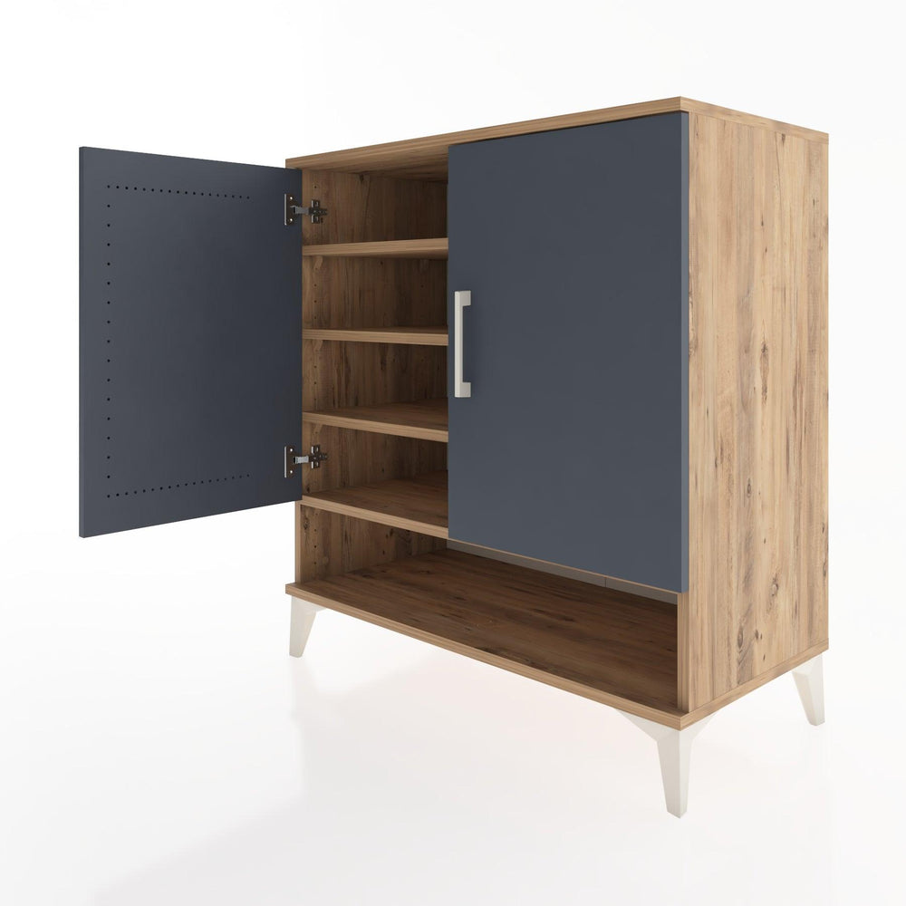 Woodntry Modüler Şifonyer Çam 88x44x84 cm Kapaklı ve Raflı KR74-3