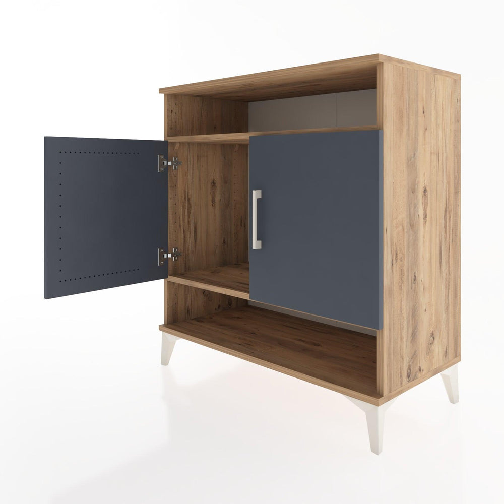 Woodntry Modüler Şifonyer Çam 88x44x84 cm Kapaklı ve Raflı KR69-3