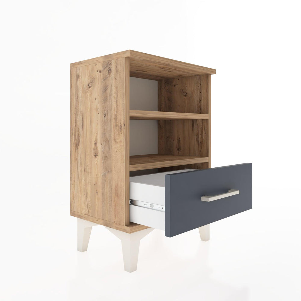 Woodntry Modüler Komodin Çift Raflı 44x30x52 cm Çam - Woodntry