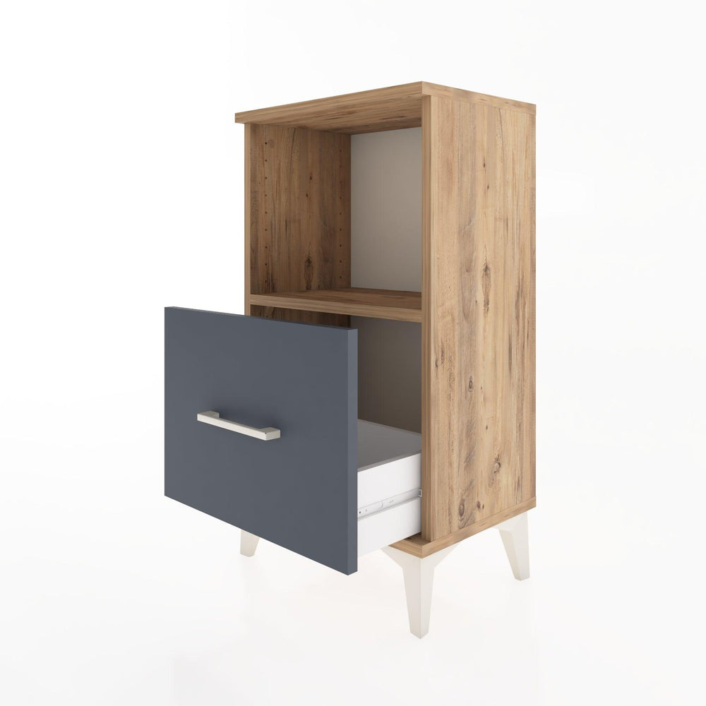 Woodntry Modüler Komodin Tek Çekmece ve Raflı V2 44x30x68 cm Çam - Woodntry
