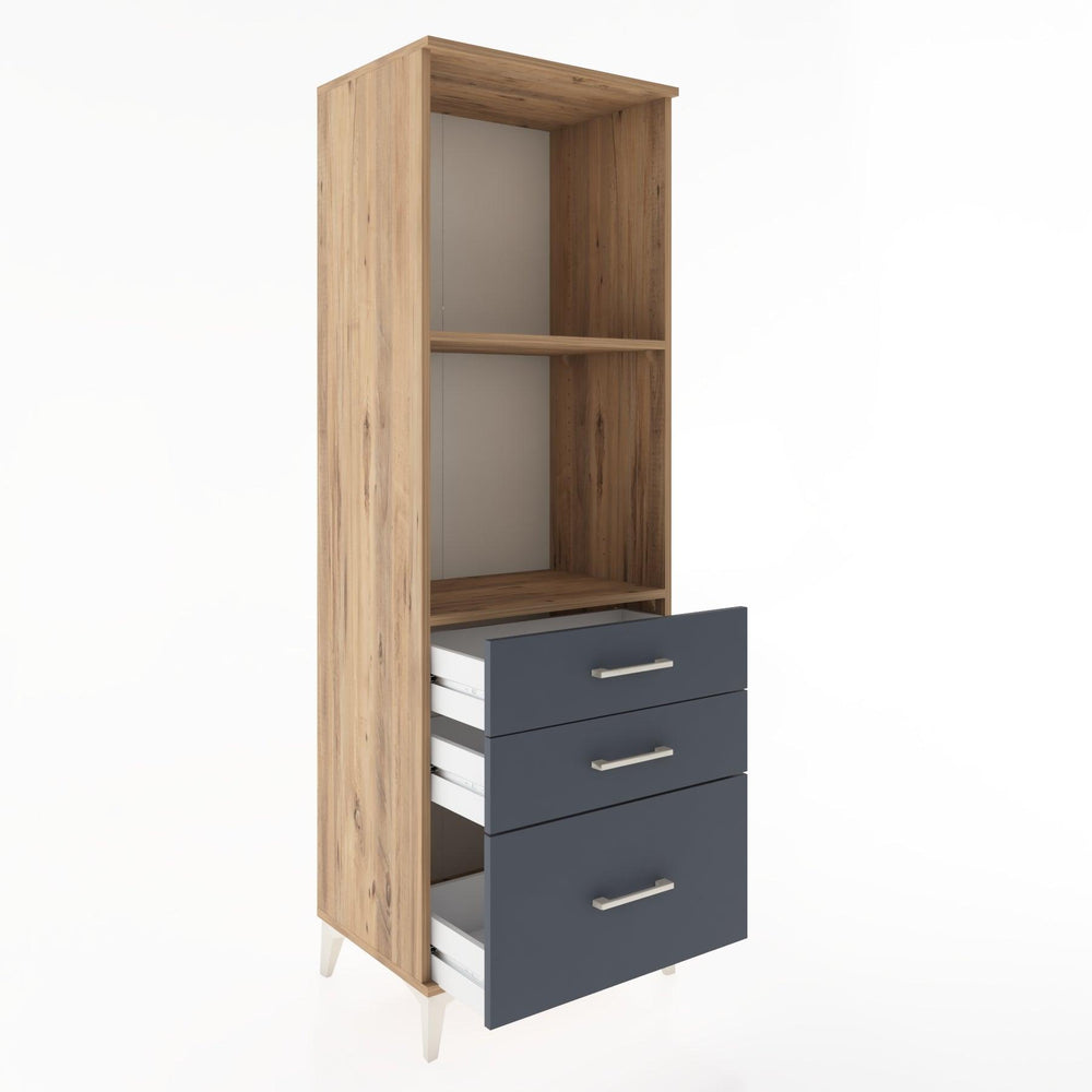 Woodntry Modular Cabinet Pine 60x44x170 cm with Drawers and Shelves CR42-3