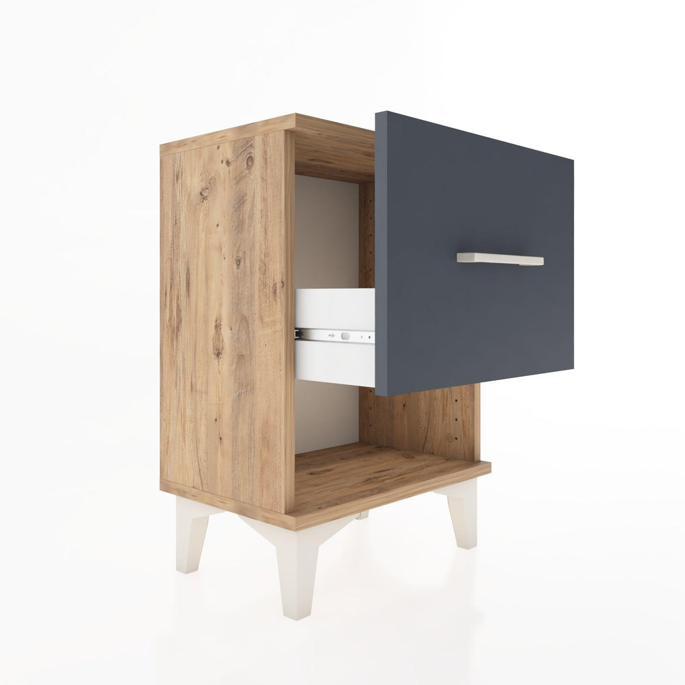 Woodntry Modüler Komodin Tek Çekmece ve Raflı 44x30x52 cm Çam - Woodntry