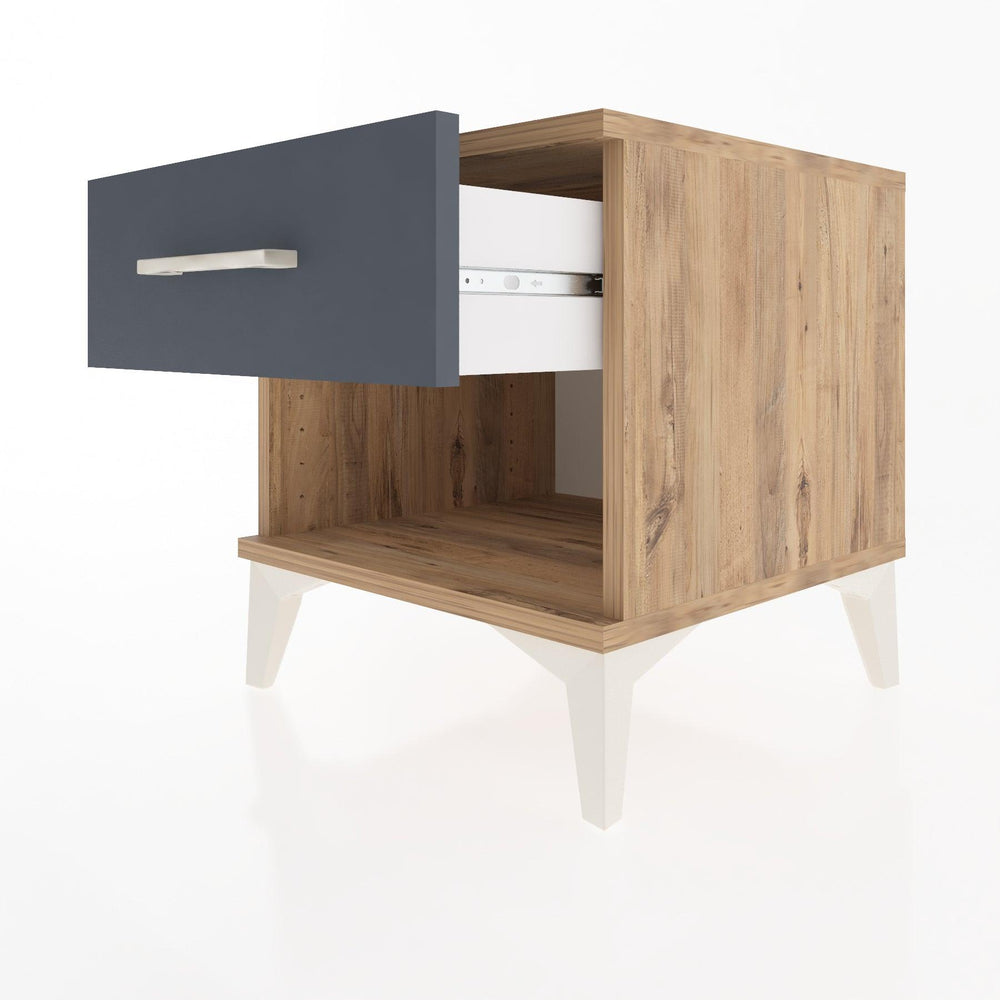 Woodntry Modular Nightstand Pine 44x44x36 cm with Drawers and Shelves CR1-3