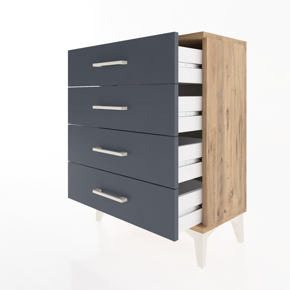 Woodntry Modüler Komodin Çam 60x30x68 cm Çekmeceli C1-3