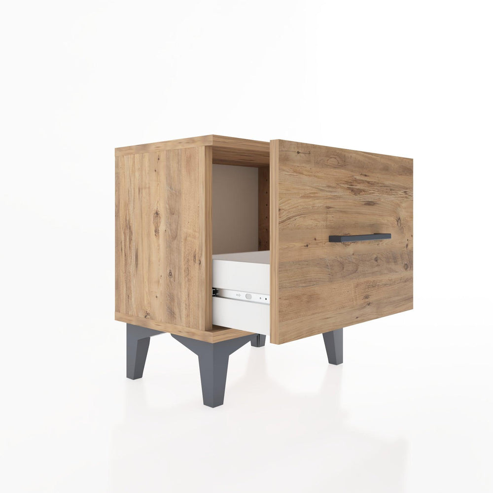 Woodntry Modüler Komodin Tek Çekmeceli 44x30x36 cm Çam - Woodntry