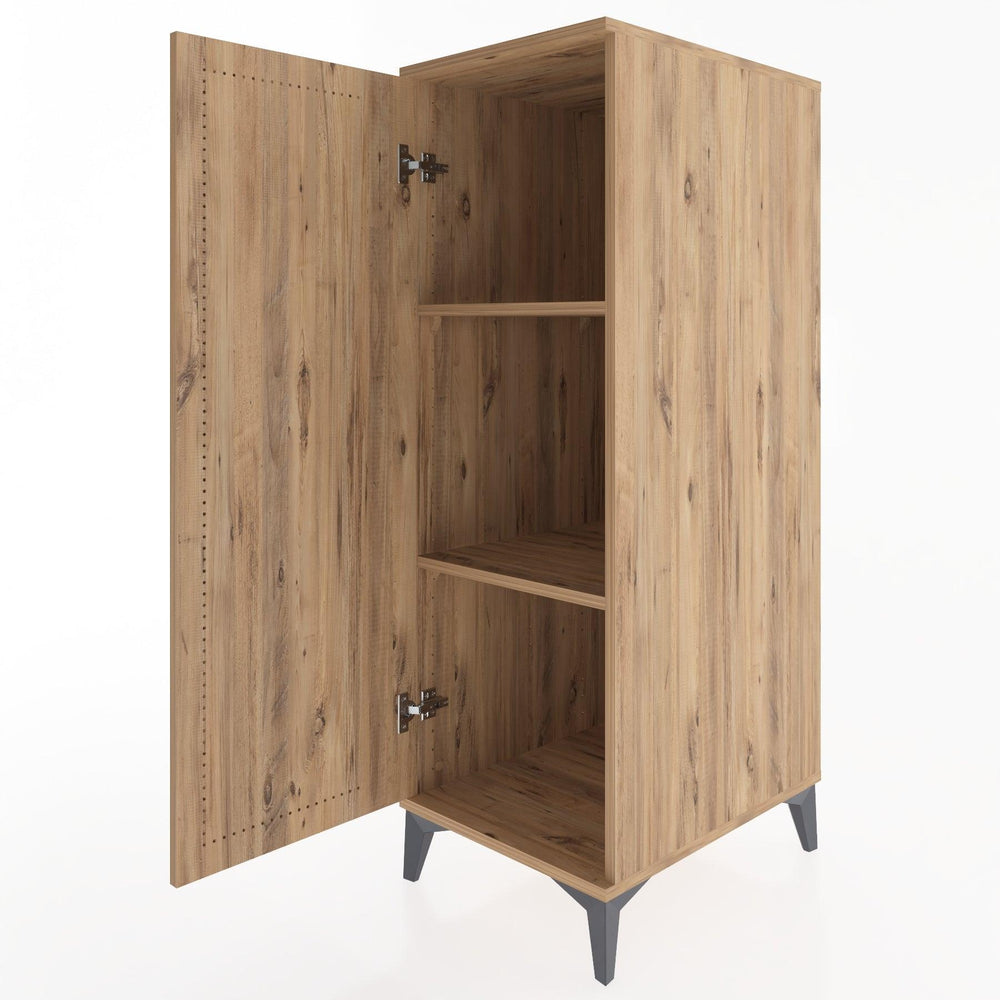 Woodntry Modüler Dolap Çam 44x59x122 cm Kapaklı K1-3