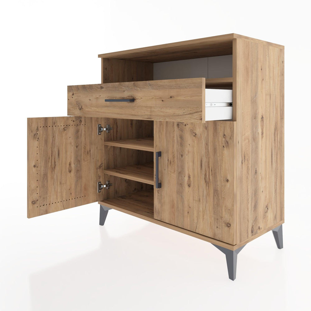 Woodntry Modüler Şifonyer Çam 88x44x84 cm Fonksiyonel F34-3