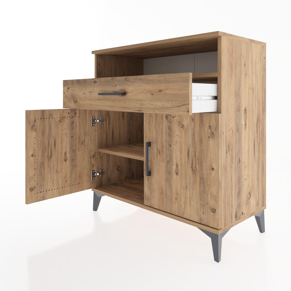 Woodntry Modüler Şifonyer Çam 88x44x84 cm Fonksiyonel F35-3