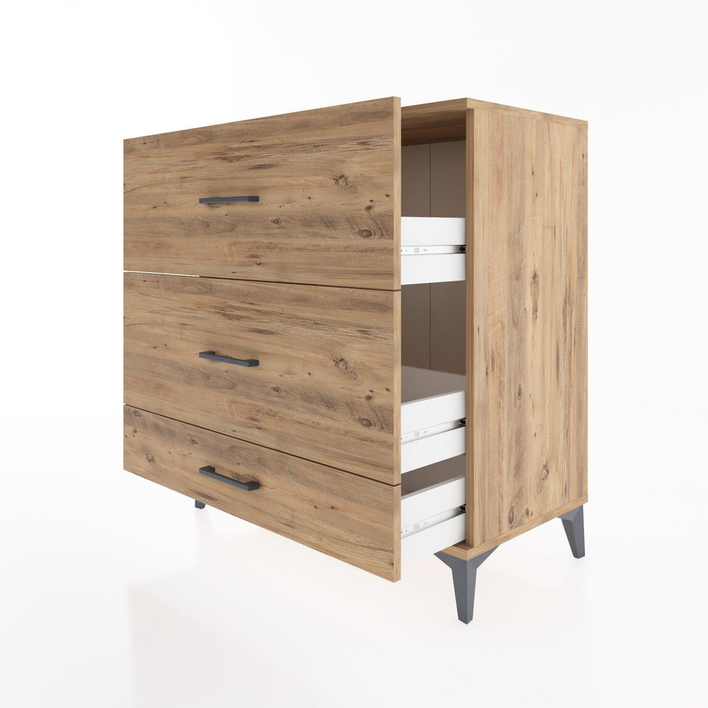 Woodntry Modüler Şifonyer Çam 88x44x84 cm Çekmeceli C6-3