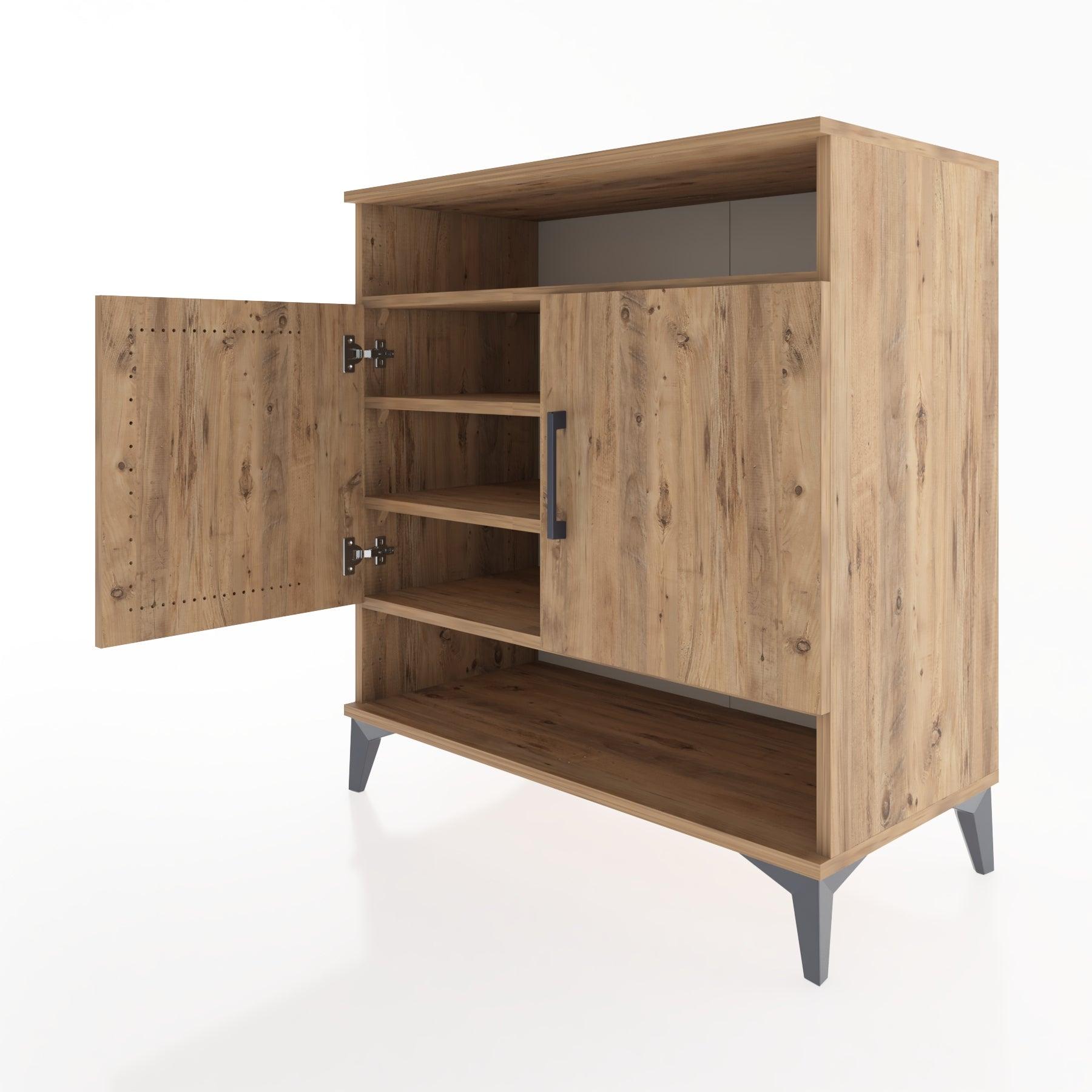 Woodntry Modular Dresser Pine 88x44x84 cm with Cover and Shelf KR67-3