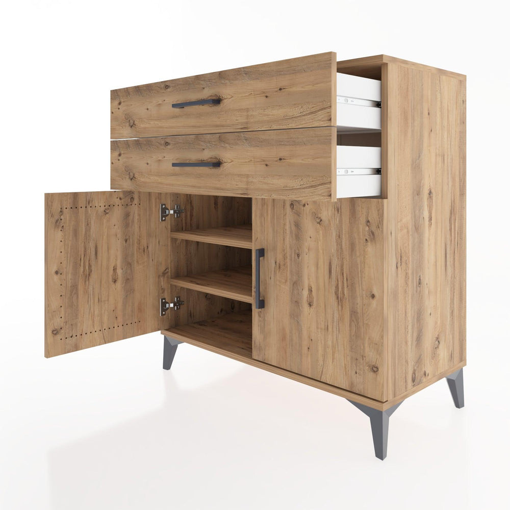 Woodntry Modular Dresser Pine 88x44x84 cm with Cover and Drawer KC31-3