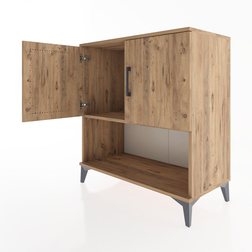 Woodntry Modular Dresser Pine 88x44x84 cm with Cover and Shelf KR45-3