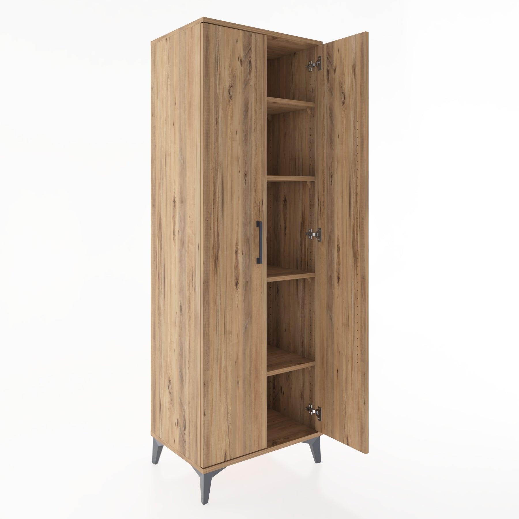 Woodntry Modular Cabinet Pine 60x44x170 cm with Cover K9-3