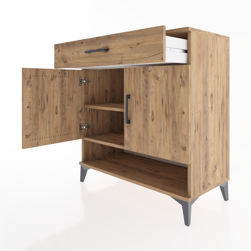 Woodntry Modüler Şifonyer Çam 88x44x84 cm Fonksiyonel F65-3