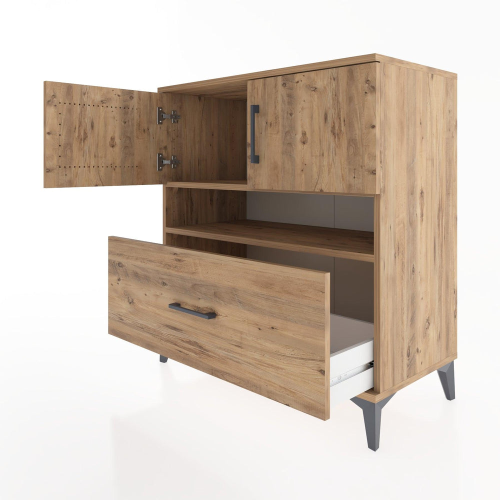 Woodntry Modüler Şifonyer Çam 88x44x84 cm Fonksiyonel F112-3