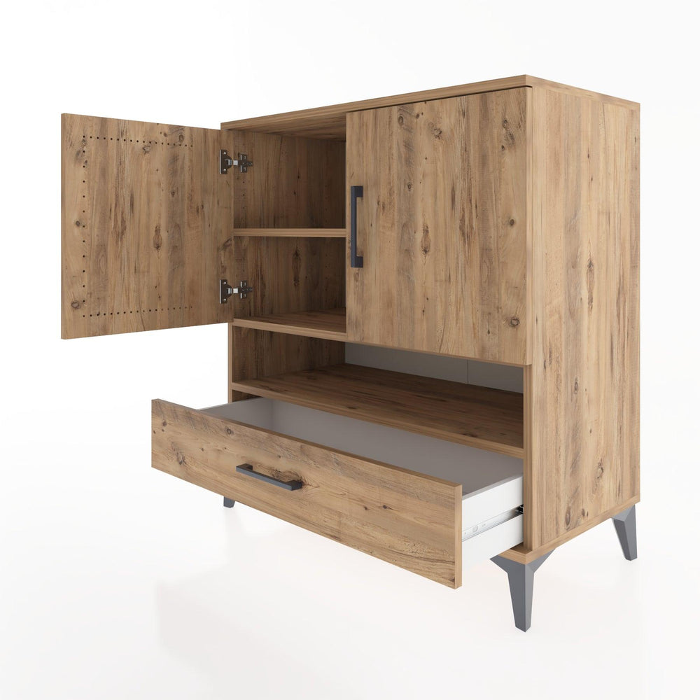 Woodntry Modüler Şifonyer Çam 88x44x84 cm Fonksiyonel F29-3