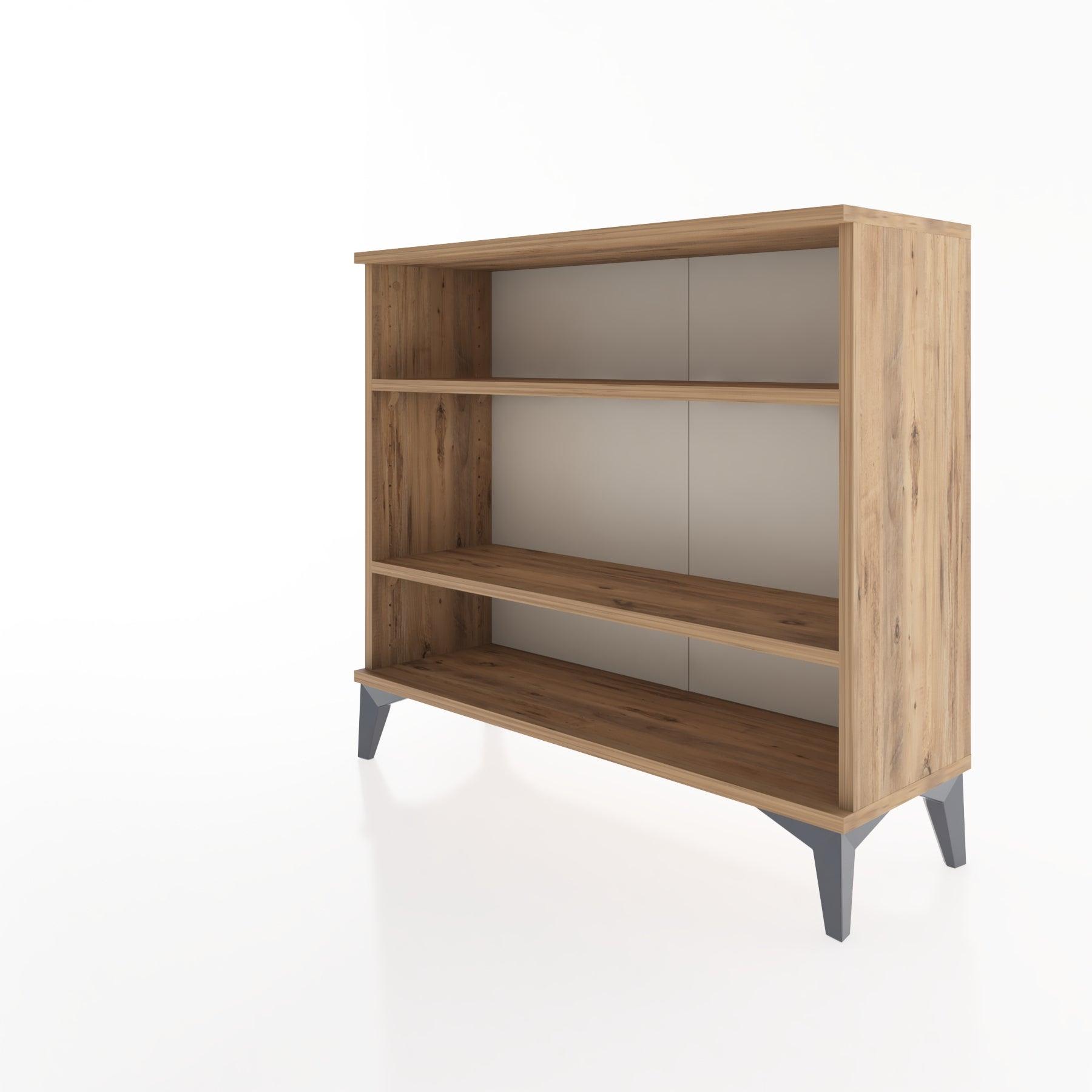 Woodntry Modüler Şifonyer İki Raflı 88x30x68 cm Çam - Woodntry