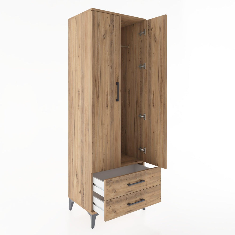 Woodntry Modular Cabinet Pine 60x44x170 cm with Doors and Drawers KC29-3
