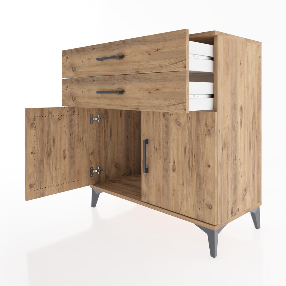 Woodntry Modular Dresser Pine 88x44x84 cm with Cover and Drawer KC33-3