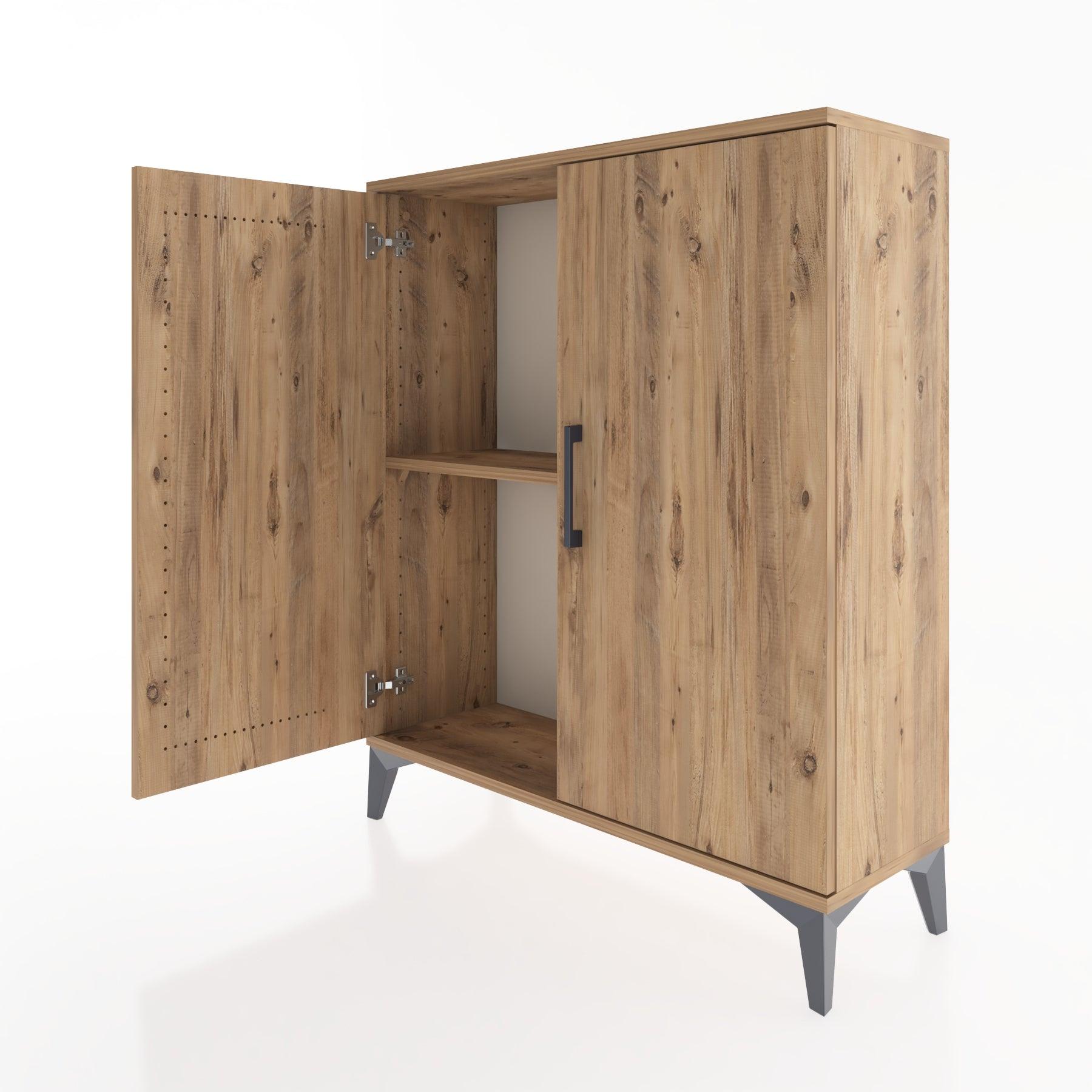 Woodntry Modüler Şifonyer Çam 88x30x94 cm Kapaklı K4-3