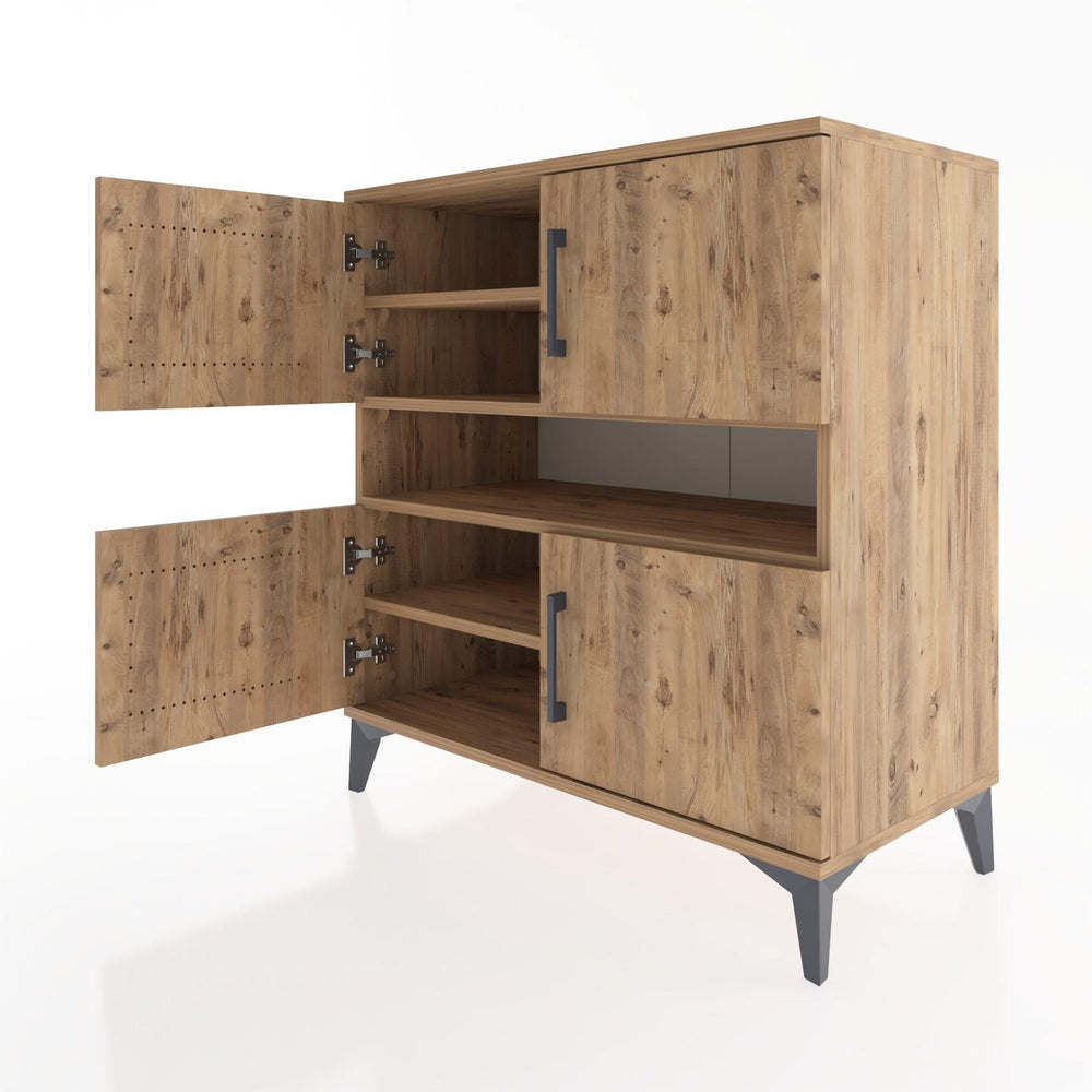 Woodntry Modular Dresser Pine 88x44x84 cm with Cover and Drawer KC102-3