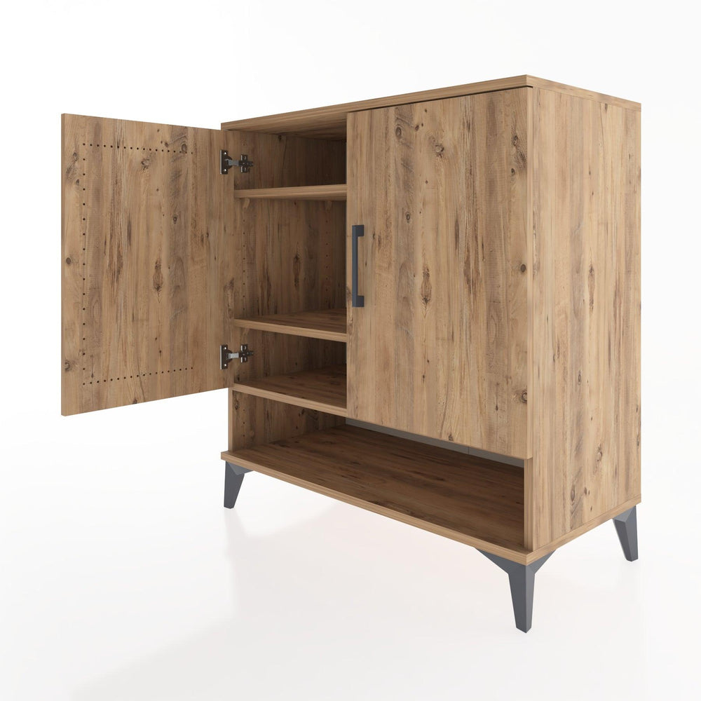 Woodntry Modular Dresser Pine 88x44x84 cm with Cover and Shelf KR75-3