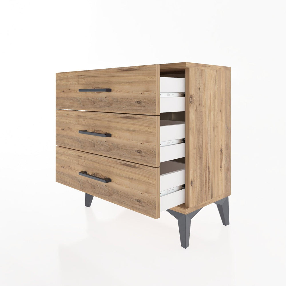 Woodntry Modular Nightstand Pine 60x30x52 cm Drawer C1-3