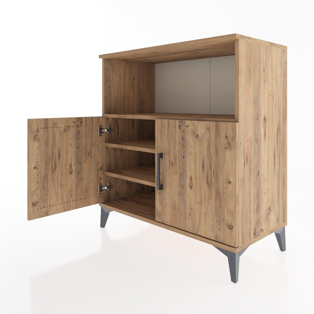 Woodntry Modular Dresser Pine 88x44x84 cm with Cover and Shelf KR40-3