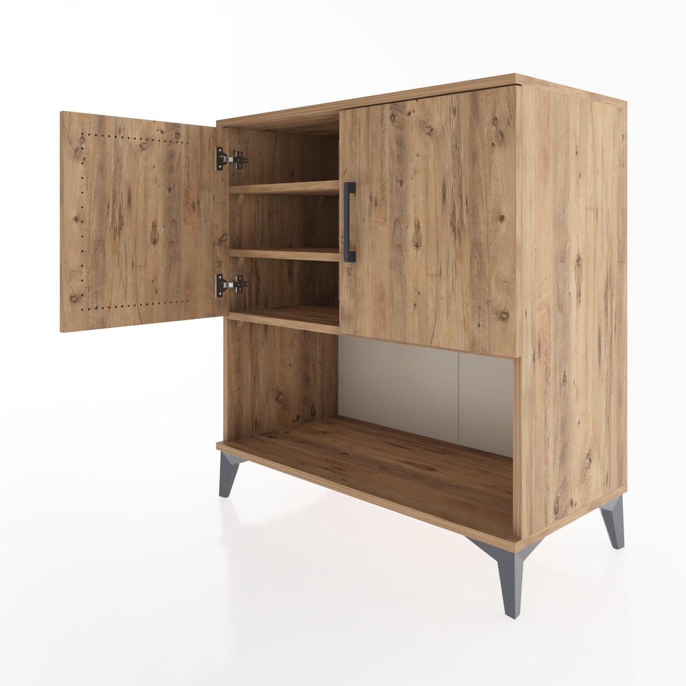 Woodntry Modular Dresser Pine 88x44x84 cm with Cover and Shelf KR43-3