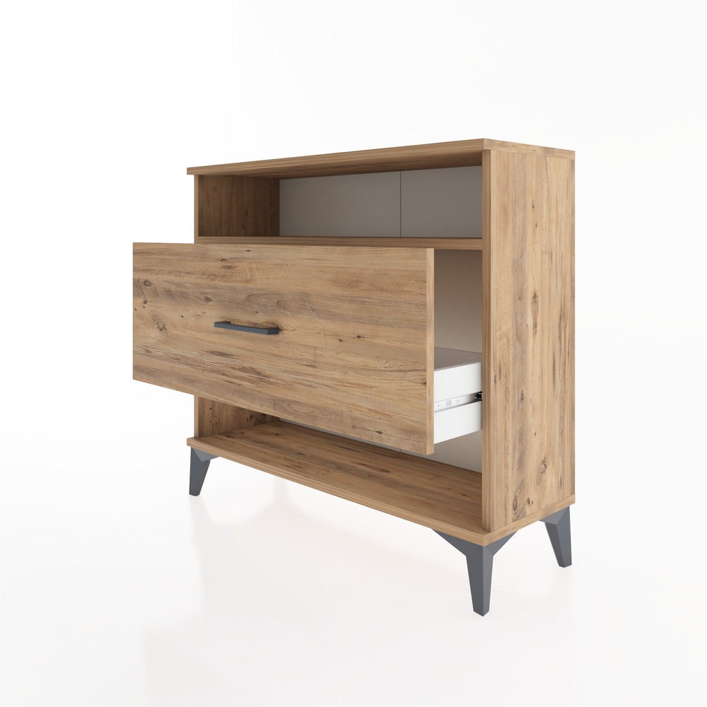 Woodntry Modüler Şifonyer Raf ve Çekmece V2 88x30x68 cm Çam - Woodntry