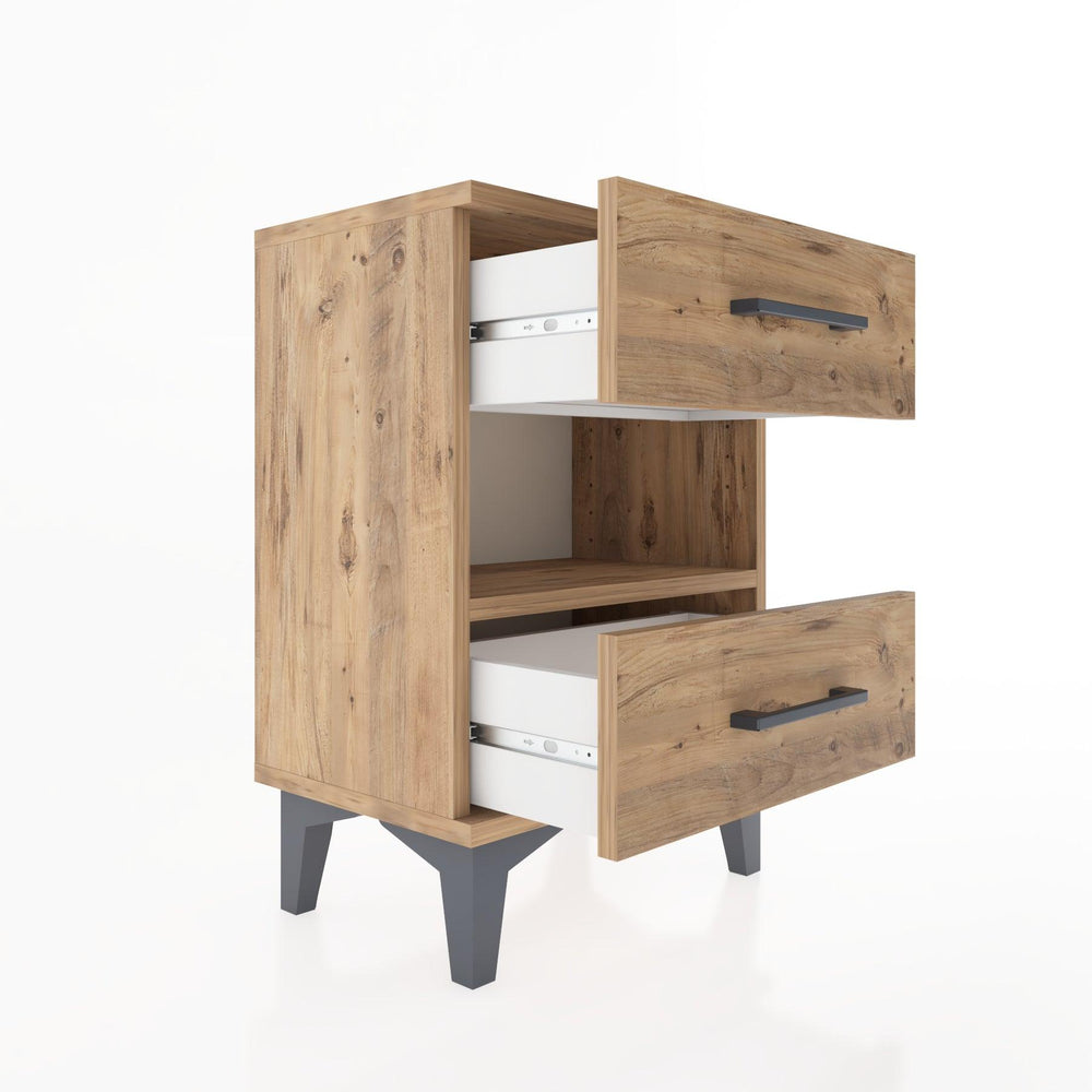 Woodntry Modüler Komodin Çekmece ve Raf 44x30x52 cm Çam - Woodntry