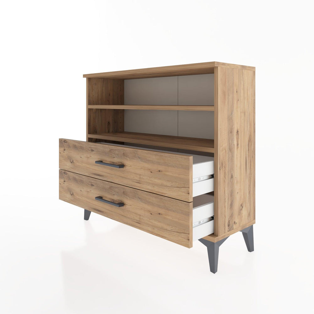 Woodntry Modüler Şifonyer İki Çekmeceli V2 88x30x68 cm Çam - Woodntry